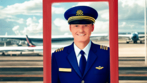 Red Security badge holder